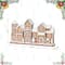 Glitzhome® 12" Christmas Resin Gingerbread Townhouse Table Decor